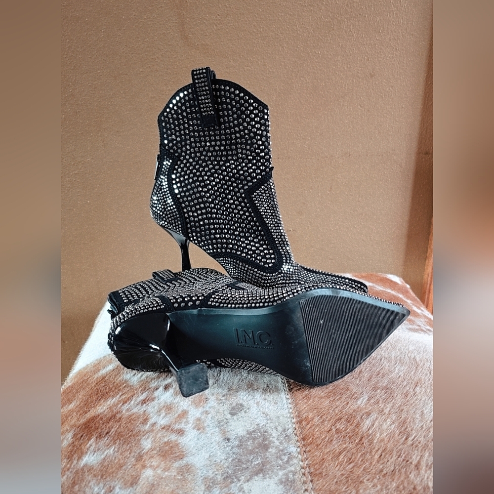 Inc Rhinestone Booties - image 3